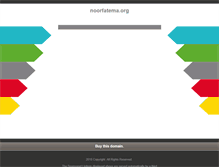 Tablet Screenshot of noorfatema.org